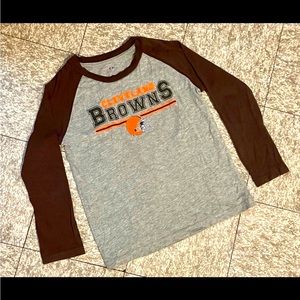 NFL Cleveland Browns long sleeve shirt, size youth XS.